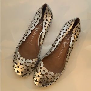 Jeffrey Campbell Silver Cutout Ballet flats, 7